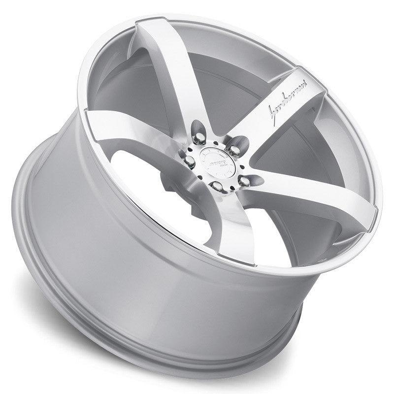MRR VP5 Silver Machined Face 18x9.5 +35 5x112mm 66.6mm