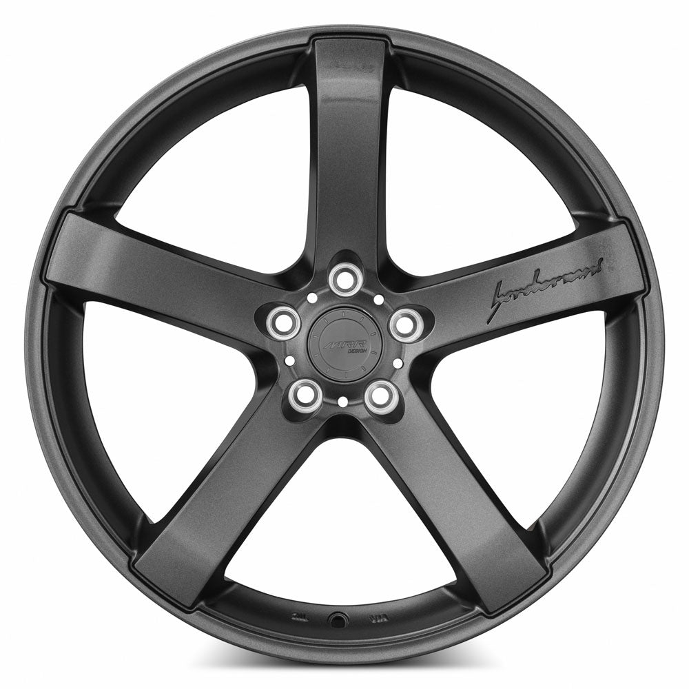 MRR VP5 Matte Gun Metal 20x9 +45 5x112mm 66.6mm - Wheelwiz