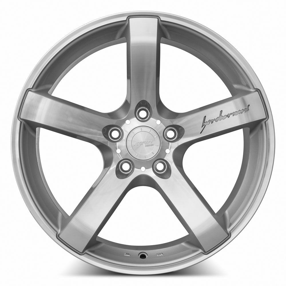 MRR VP5 Silver Machine Face 19x9.5 +35 5x112mm 66.6mm