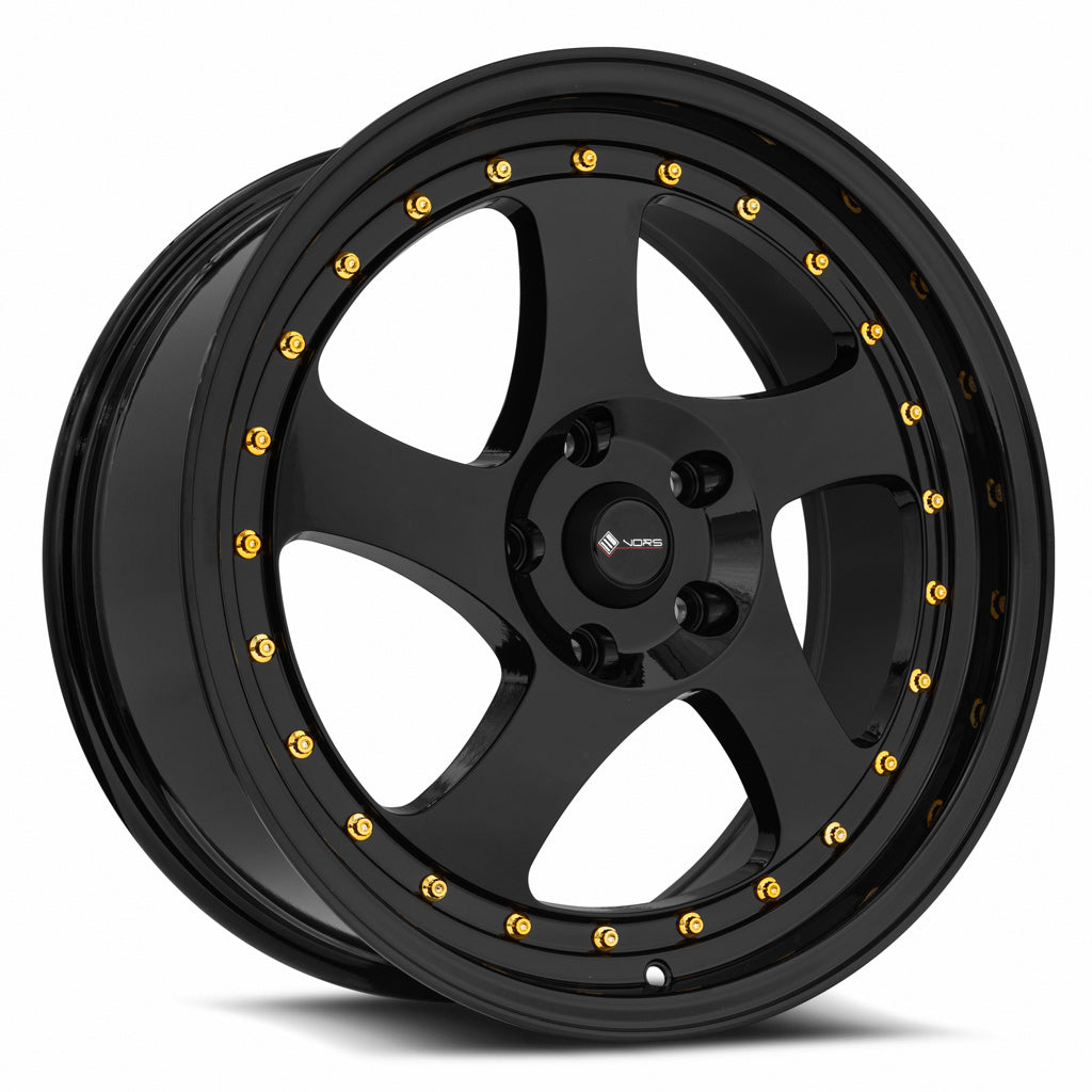 Vors VR2 Gloss Black 18x8 +35 5x112mm 73.1mm - Wheelwiz