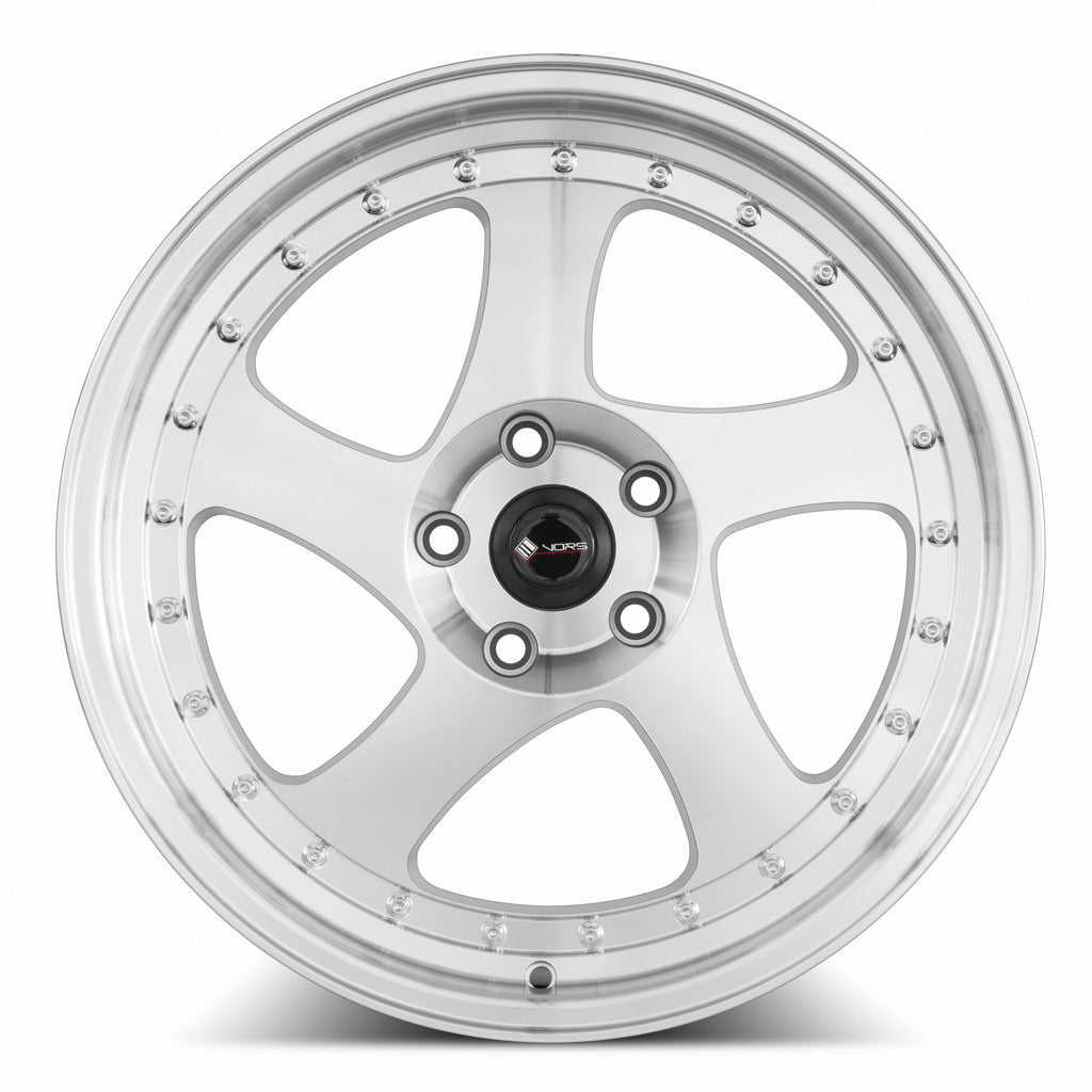 Vors VR2 Silver Machined Face 18x8 +35 5x114.3mm 73.1mm - Wheelwiz