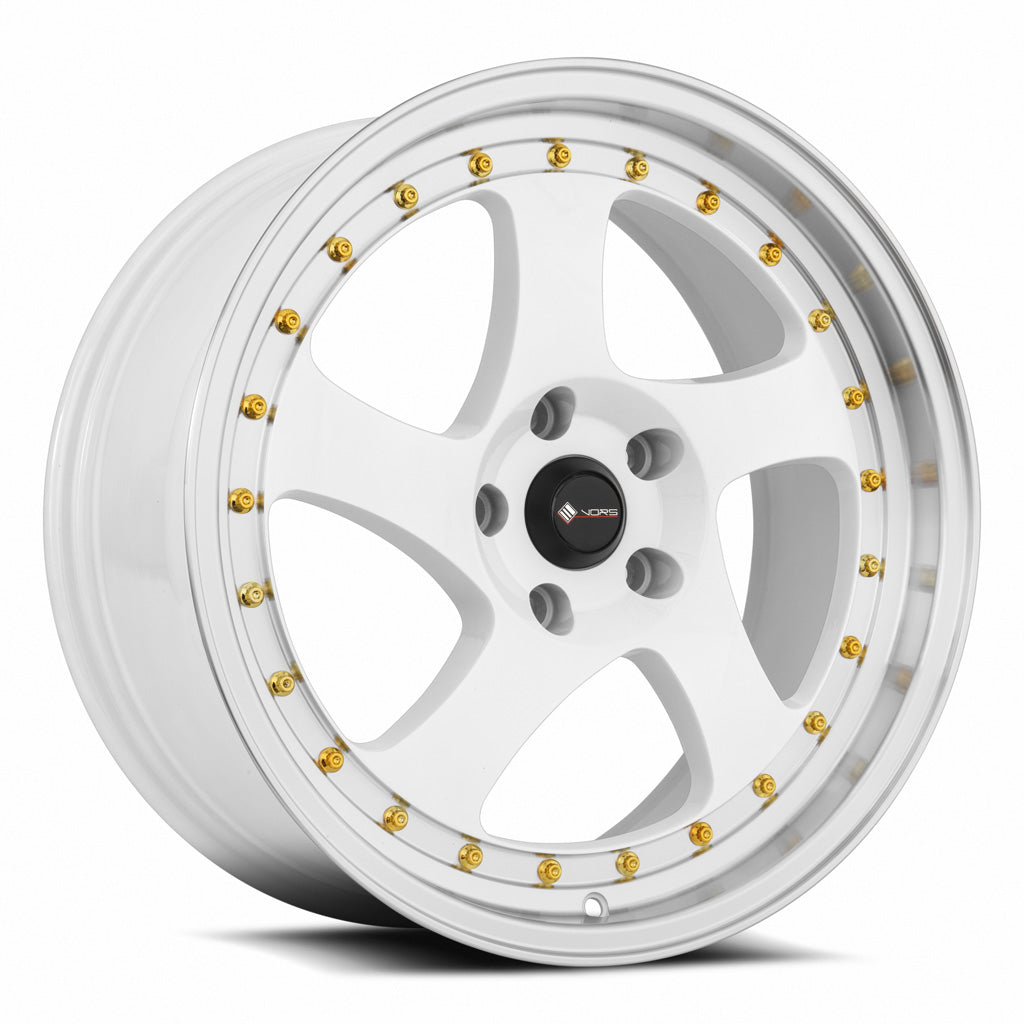 Vors VR2 White Machine Lip 18x8 +35 5x112mm 73.1mm - Wheelwiz
