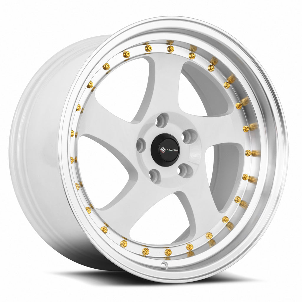 Vors VR2 White Machine Lip 18x9 +35 5x112mm 73.1mm - Wheelwiz