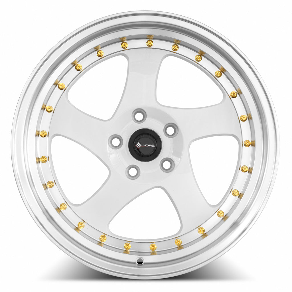 Vors VR2 White Machine Lip 18x9 +35 5x120mm 73.1mm - Wheelwiz