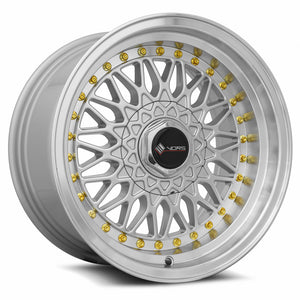 Vors VR3 Silver Machine Lip Chrome Rivet 16x8 +20 4x98mm 73.1mm