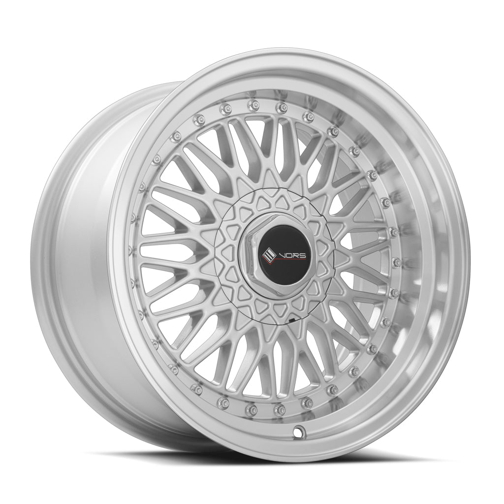 Vors VR3 Silver Machined Face 15x8 +20 4x108mm 73.1mm - Wheelwiz