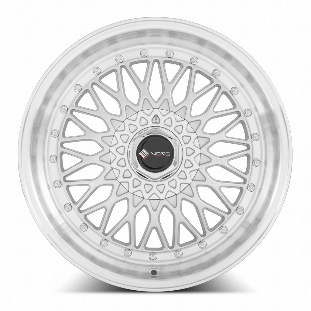 Vors VR3 Silver Machined Face 17x8 +33 4x108mm 73.1mm - Wheelwiz