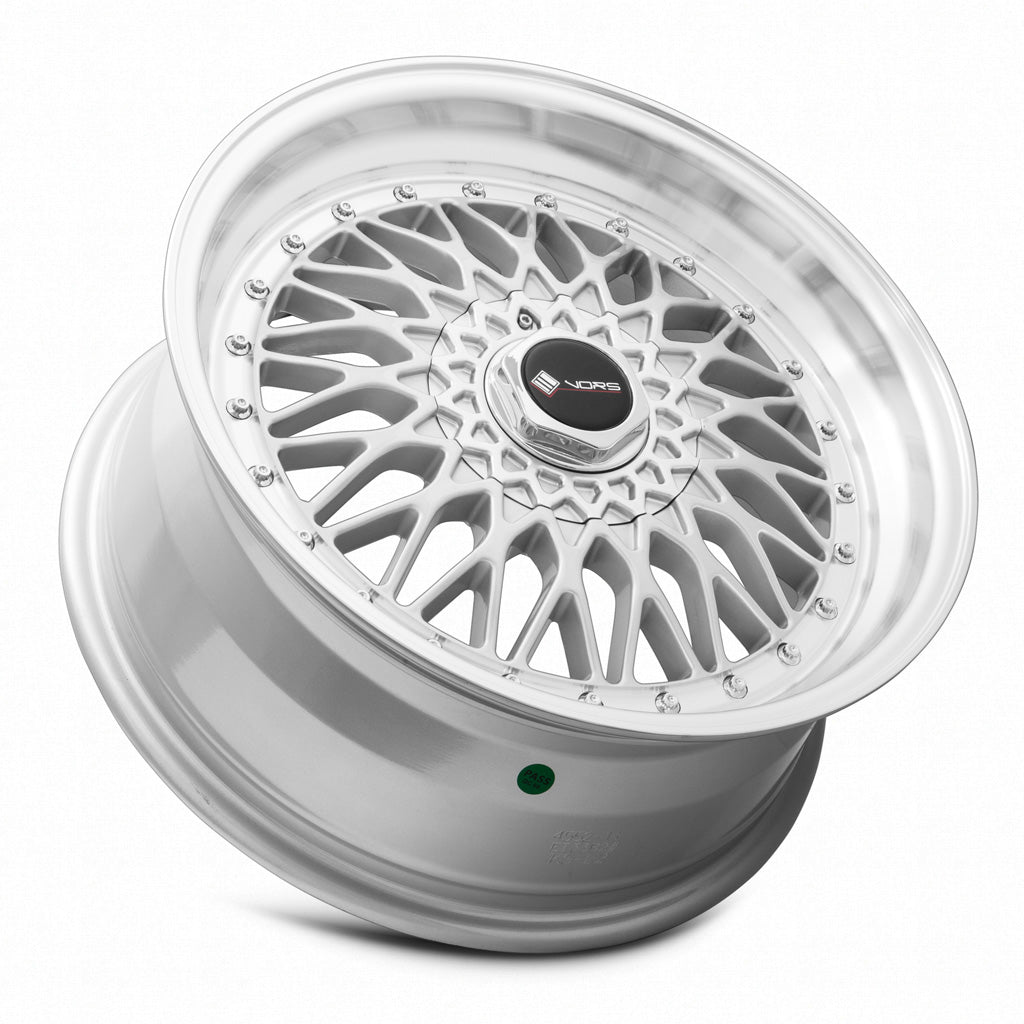 Vors VR3 Silver Machined Face 17x8 +33 4x100|4x114.3mm 73.1mm - Wheelwiz