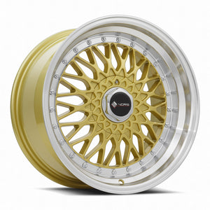 Vors VR3 Gold Machined Lip 17x8.5 +30 5x108mm 73.1mm - Wheelwiz