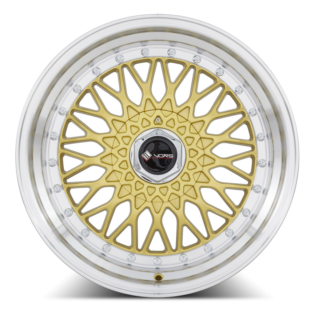 Vors VR3 Gold Machined Lip 17x8.5 +30 5x115mm 73.1mm - Wheelwiz