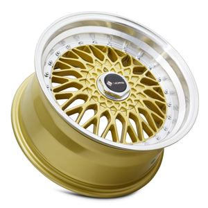Vors VR3 Gold Machined Lip 17x8.5 +30 5x115mm 73.1mm - Wheelwiz