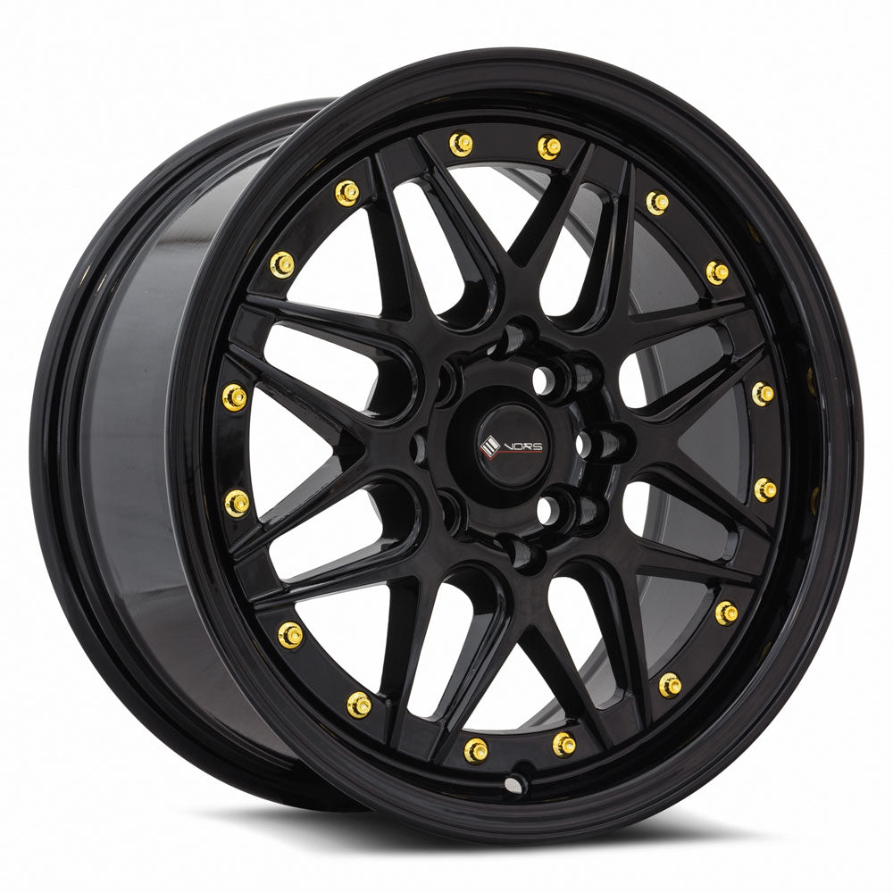 Vors VR7 Gloss Black 15x7 +35 4x100|4x114.3mm 73.1mm - Wheelwiz