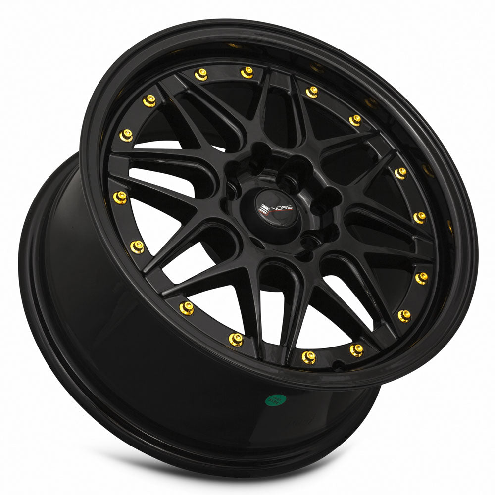 Vors VR7 Gloss Black 15x7 +35 4x100|4x114.3mm 73.1mm - Wheelwiz