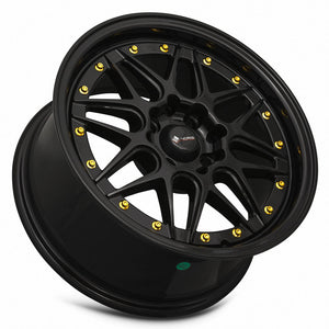 Vors VR7 All Black Gold Rivet 15x7 +35 4x98mm 73.1mm