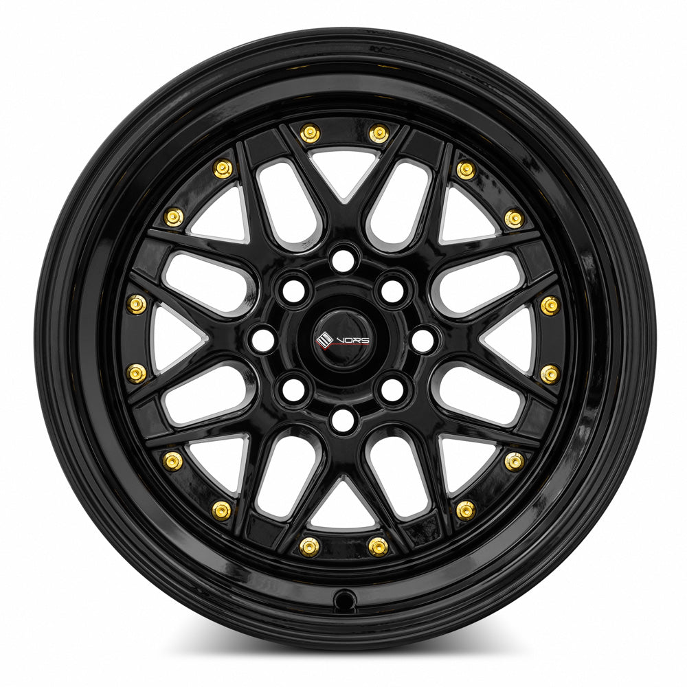 Vors VR7 All Black Gold Rivet 15x8 0 4x98mm 73.1mm