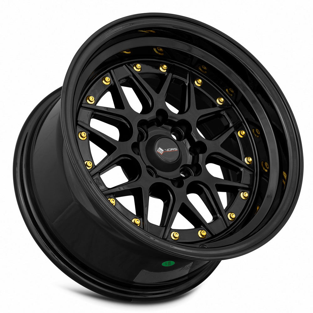 Vors VR7 Gloss Black 15x8 0 4x108mm 73.1mm - Wheelwiz