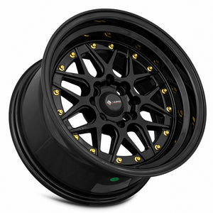 Vors VR7 Gloss Black 15x8 0 4x100|4x114.3mm 73.1mm - Wheelwiz