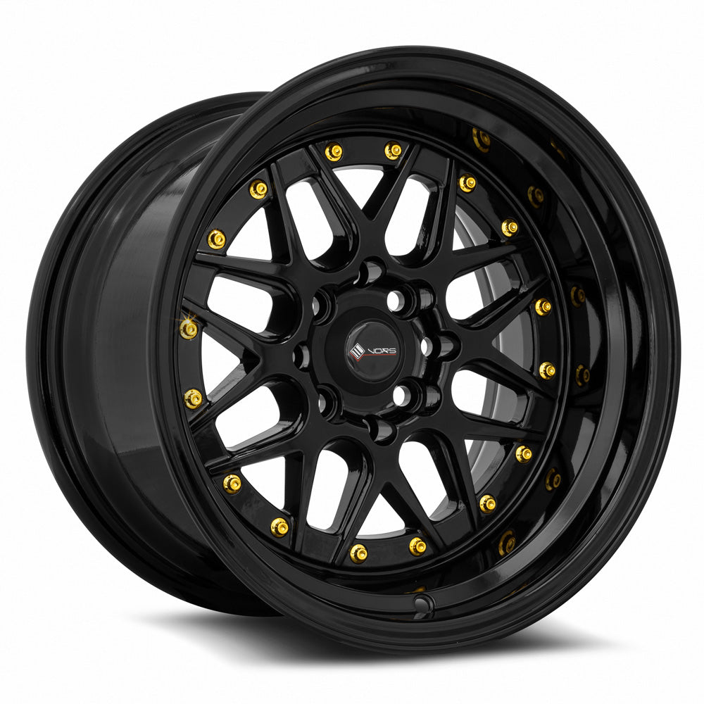 Vors VR7 Gloss Black 15x9 0 4x100|4x114.3mm 73.1mm - Wheelwiz