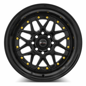 Vors VR7 Gloss Black 15x9 0 4x108mm 73.1mm - Wheelwiz