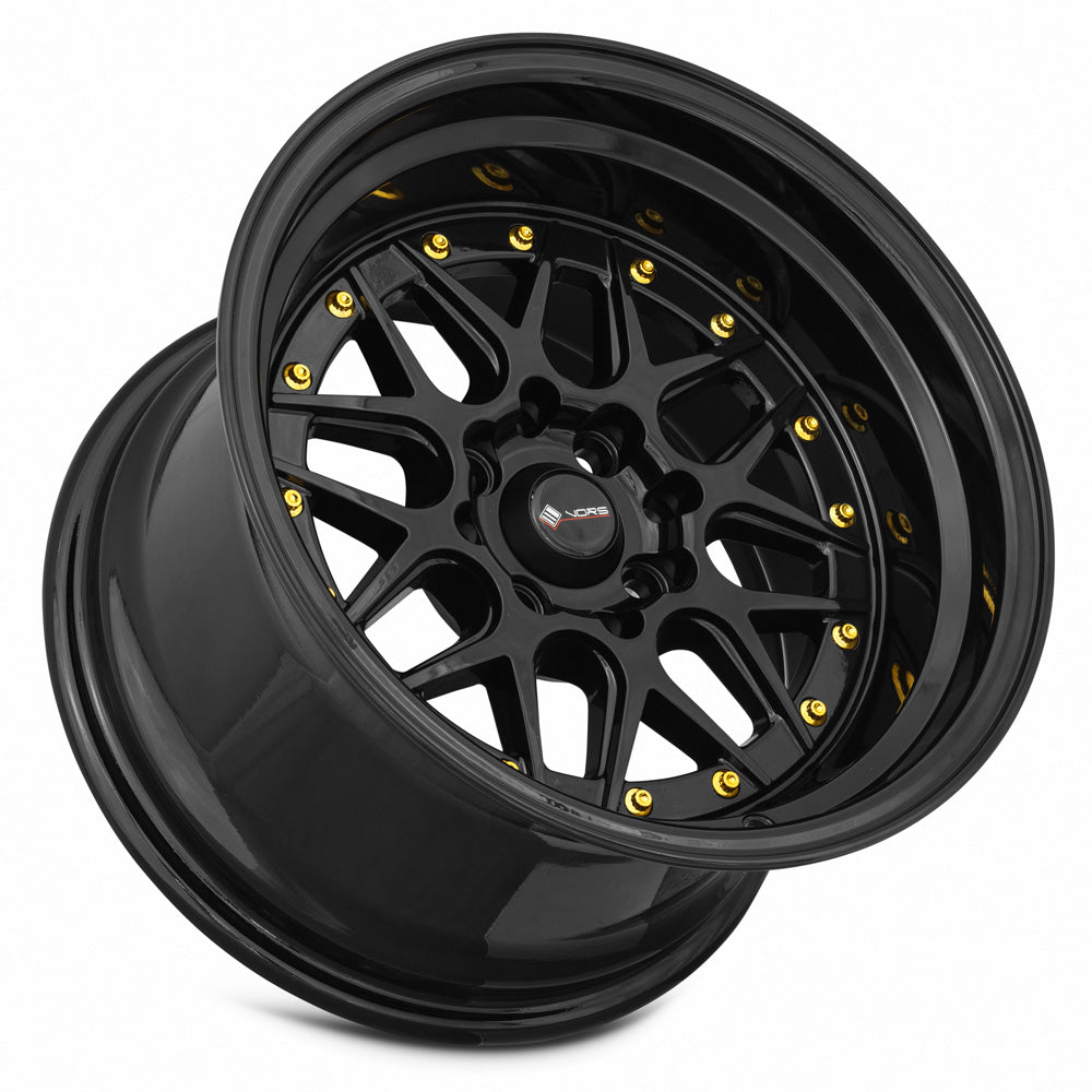 Vors VR7 Gloss Black 15x9 0 4x100|4x114.3mm 73.1mm - Wheelwiz