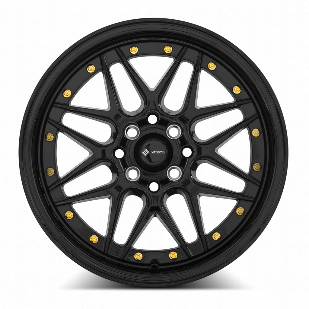 Vors VR7 Gloss Black 16x7 +38 4x100|4x114.3mm 73.1mm - Wheelwiz