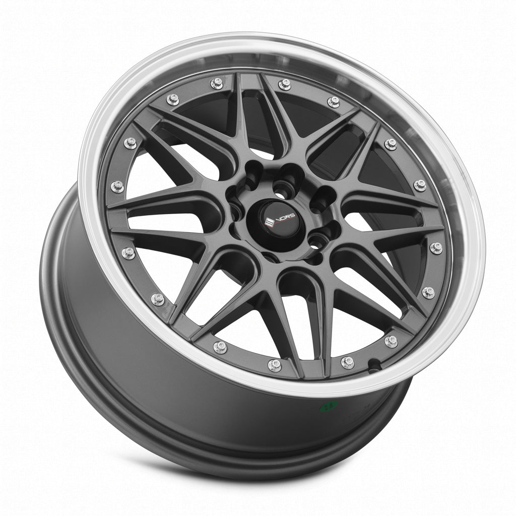 Vors VR7 Gun Metal Machine Lip 16x7 +38 4x100|4x114.3mm 73.1mm - Wheelwiz