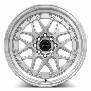 Vors VR7 Silver Machined Face 16x8 +20 4x108mm 73.1mm - Wheelwiz