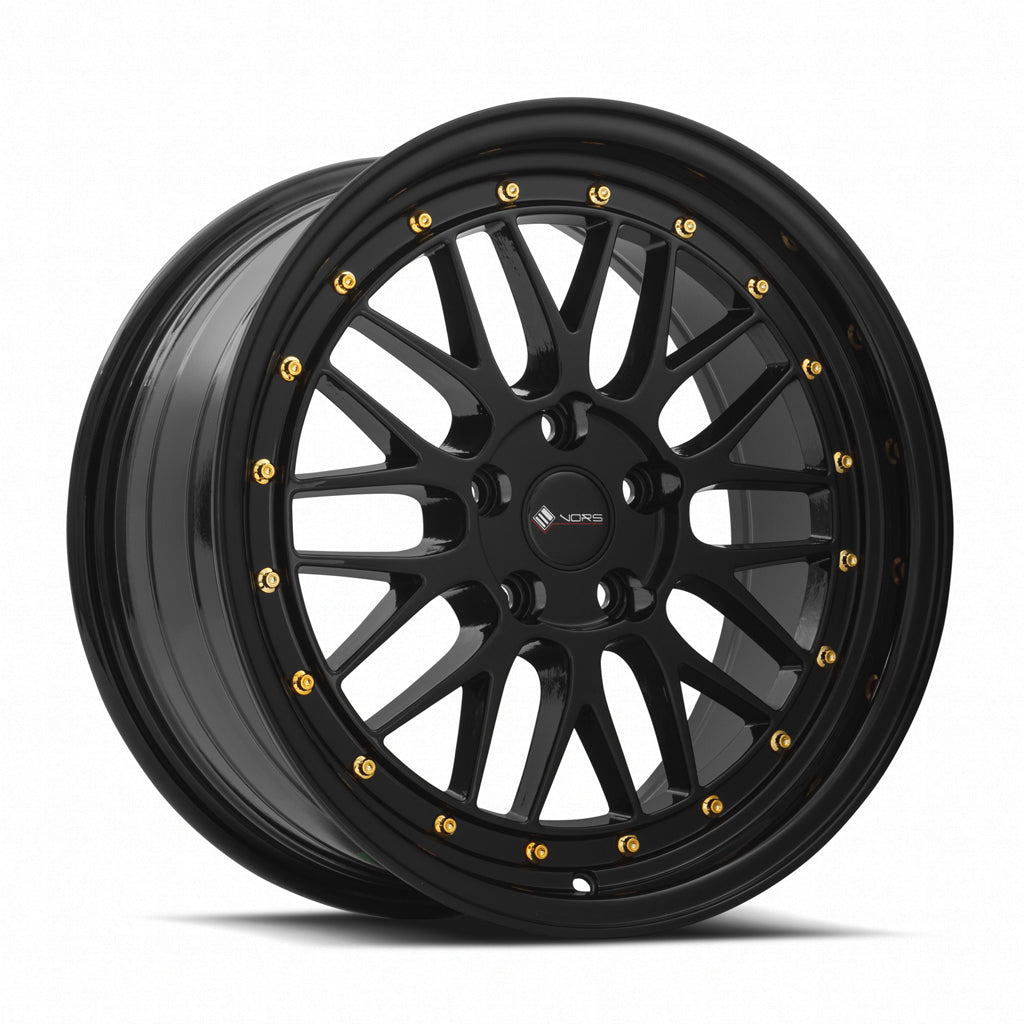 Vors VR8 Gloss Black 17x8 +35 5x112mm 73.1mm - Wheelwiz