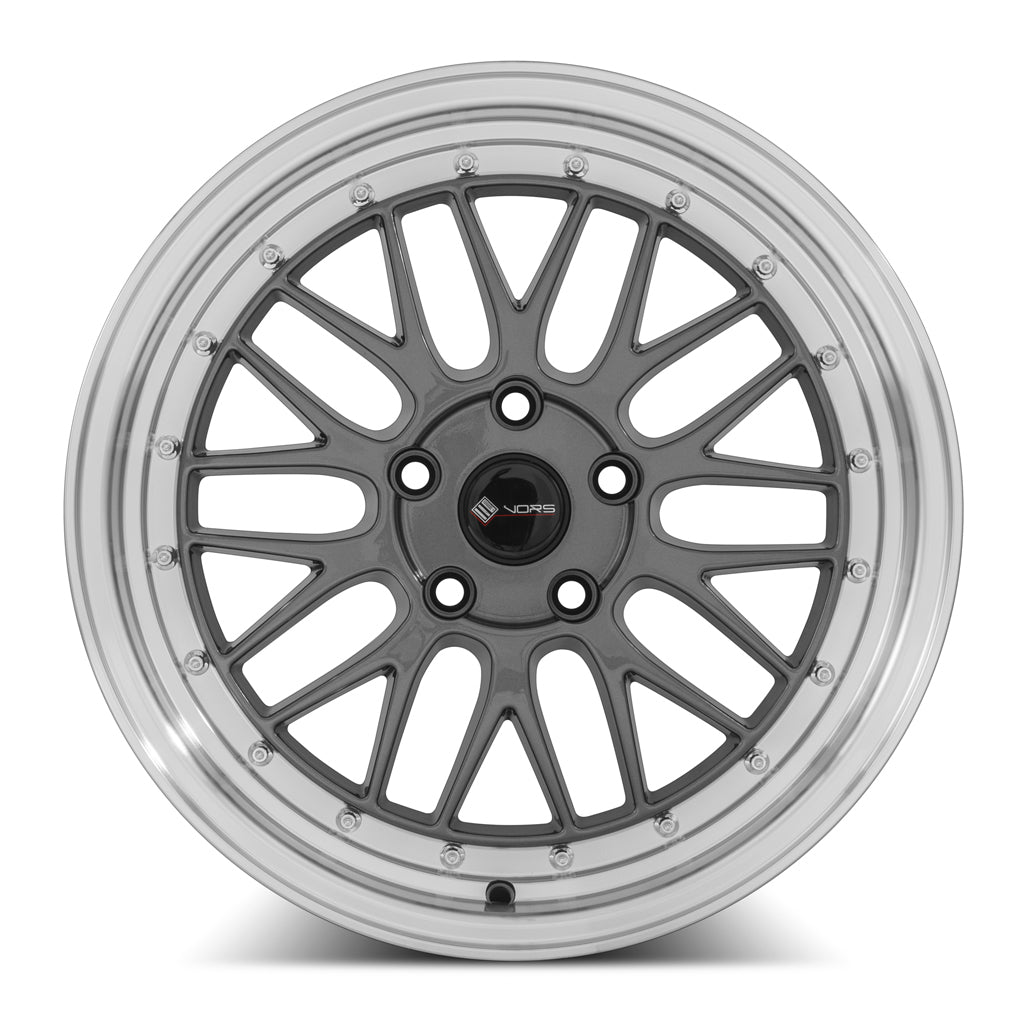 Vors VR8 Hyper Black Machined Lip 17x8 +35 5x114.3mm 73.1mm - Wheelwiz