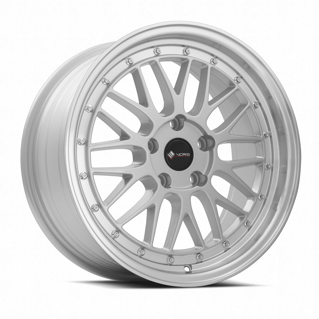 Vors VR8 Silver Machined Lip 17x8 +35 4x114.3mm 73.1mm - Wheelwiz