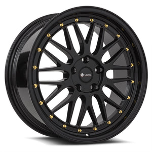 Vors VR8 All Black Gold Rivet 19x8.5 +35 5x114.3mm 73.1mm