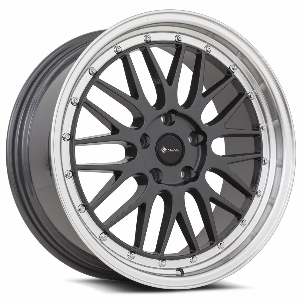 Vors VR8 Hyper Black Machined Lip 18x8 +35 5x105mm 73.1mm - Wheelwiz