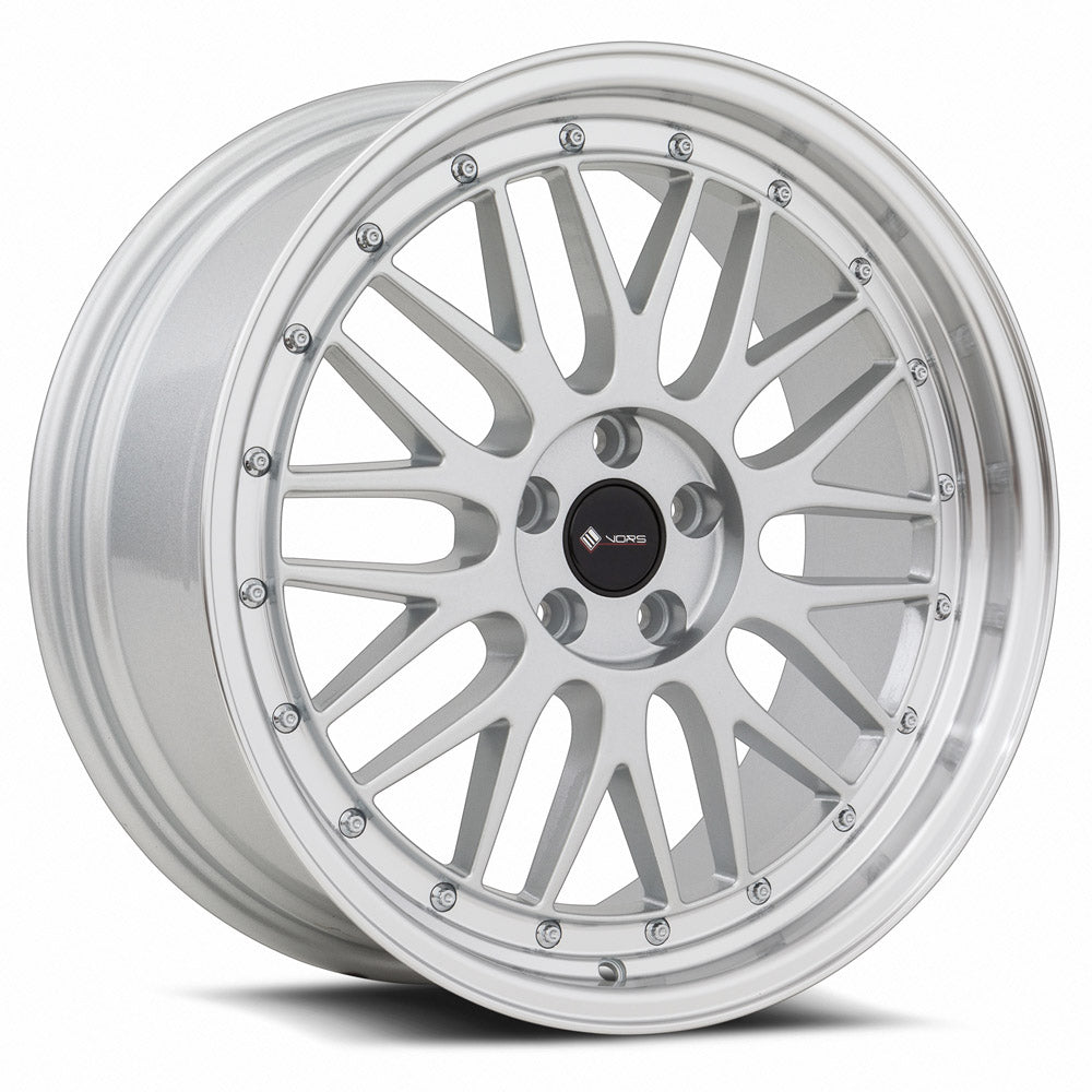 Vors VR8 Silver Machined Lip 18x8 +35 5x105mm 73.1mm - Wheelwiz