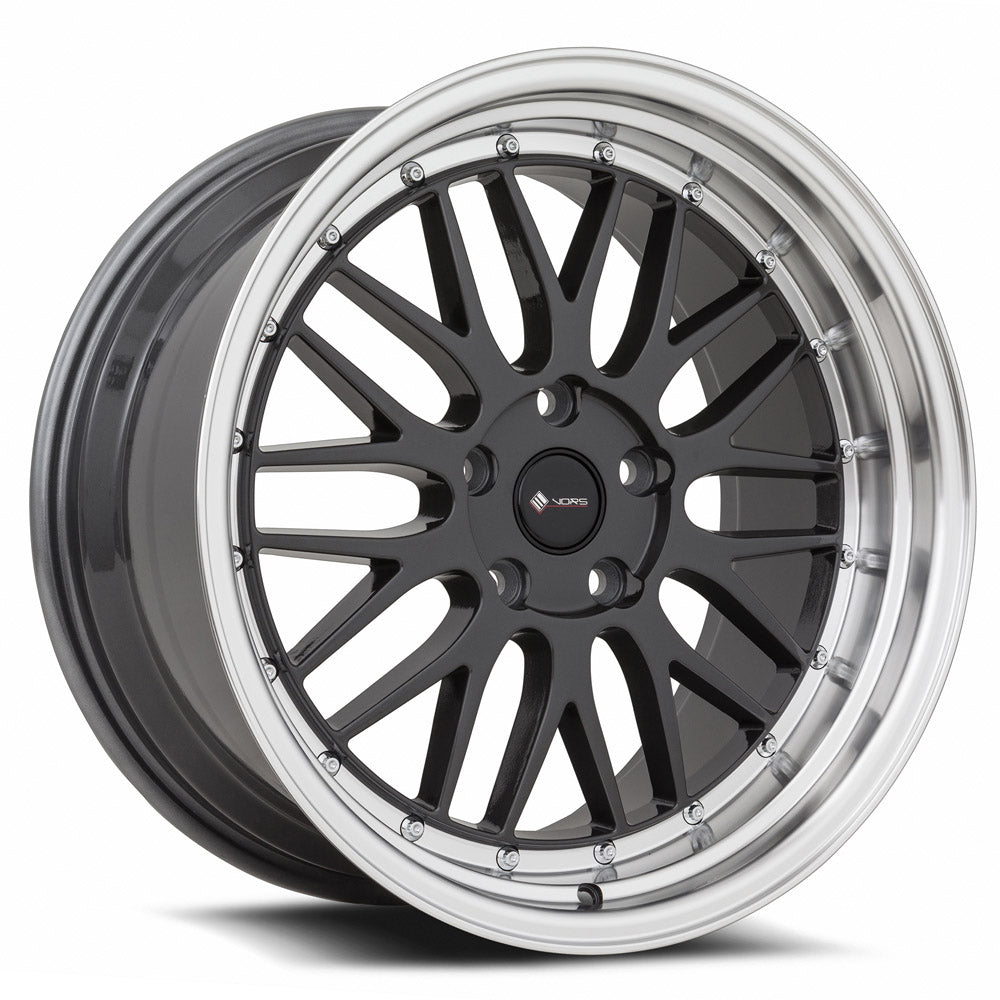 Vors VR8 Hyper Black Machined Lip 18x9 +20 5x108mm 73.1mm - Wheelwiz