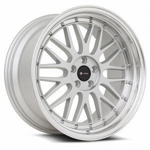 Vors VR8 Silver Machine Lip Chrome Rivet 18x9 +35 5x120mm 73.1mm