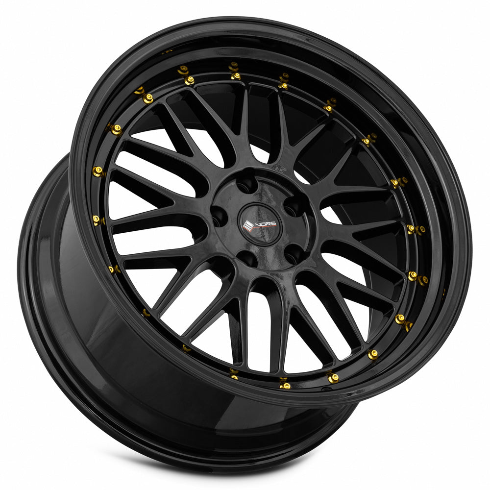 Vors VR8 Gloss Black 19x9.5 +22 5x108mm 73.1mm - Wheelwiz