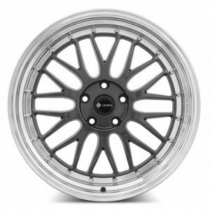 Vors VR8 Hyper Black Machine Lip Chrome Rivet 20x9.5 +35 5x120mm 73.1mm