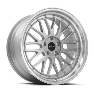 Vors VR8 Silver Machined Lip 19x9.5 +35 5x112mm 73.1mm - Wheelwiz