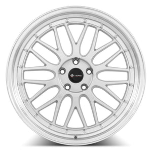Vors VR8 Silver Machined Lip 20x8.5 +35 5x120mm 73.1mm - Wheelwiz