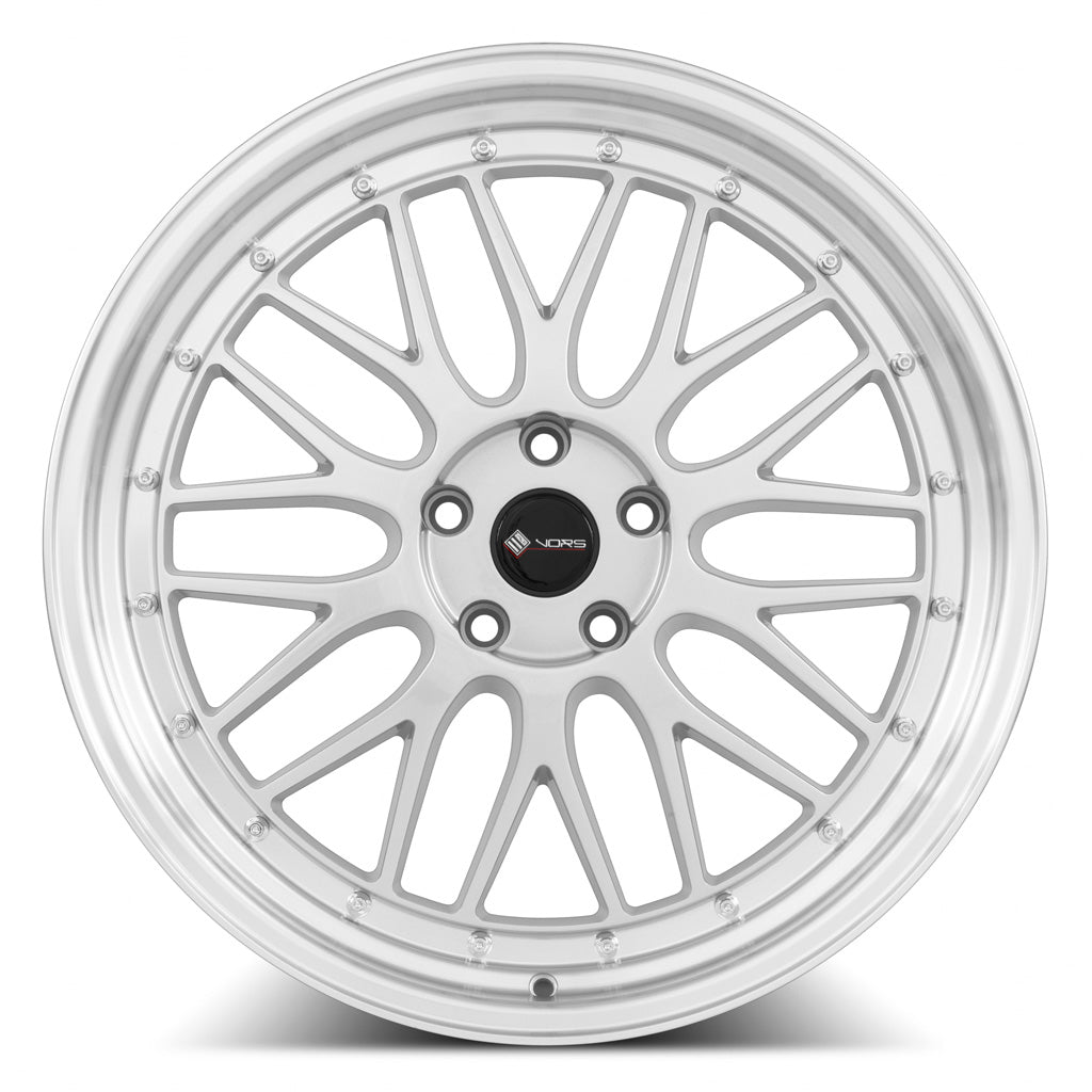 Vors VR8 Silver Machined Lip 20x8.5 +35 5x114.3mm 73.1mm - Wheelwiz