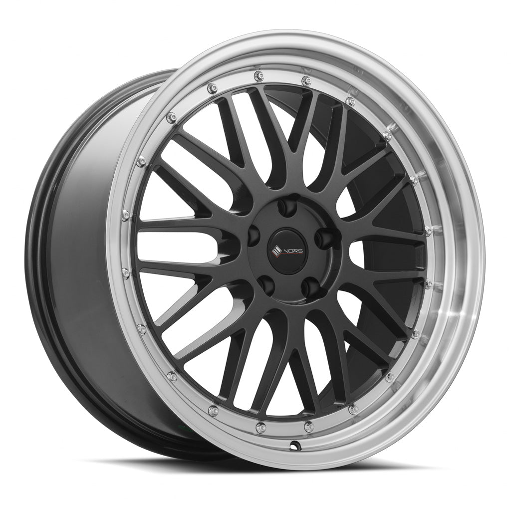 Vors VR8 Hyper Black Machined Lip 20x9.5 +35 5x108mm 73.1mm - Wheelwiz