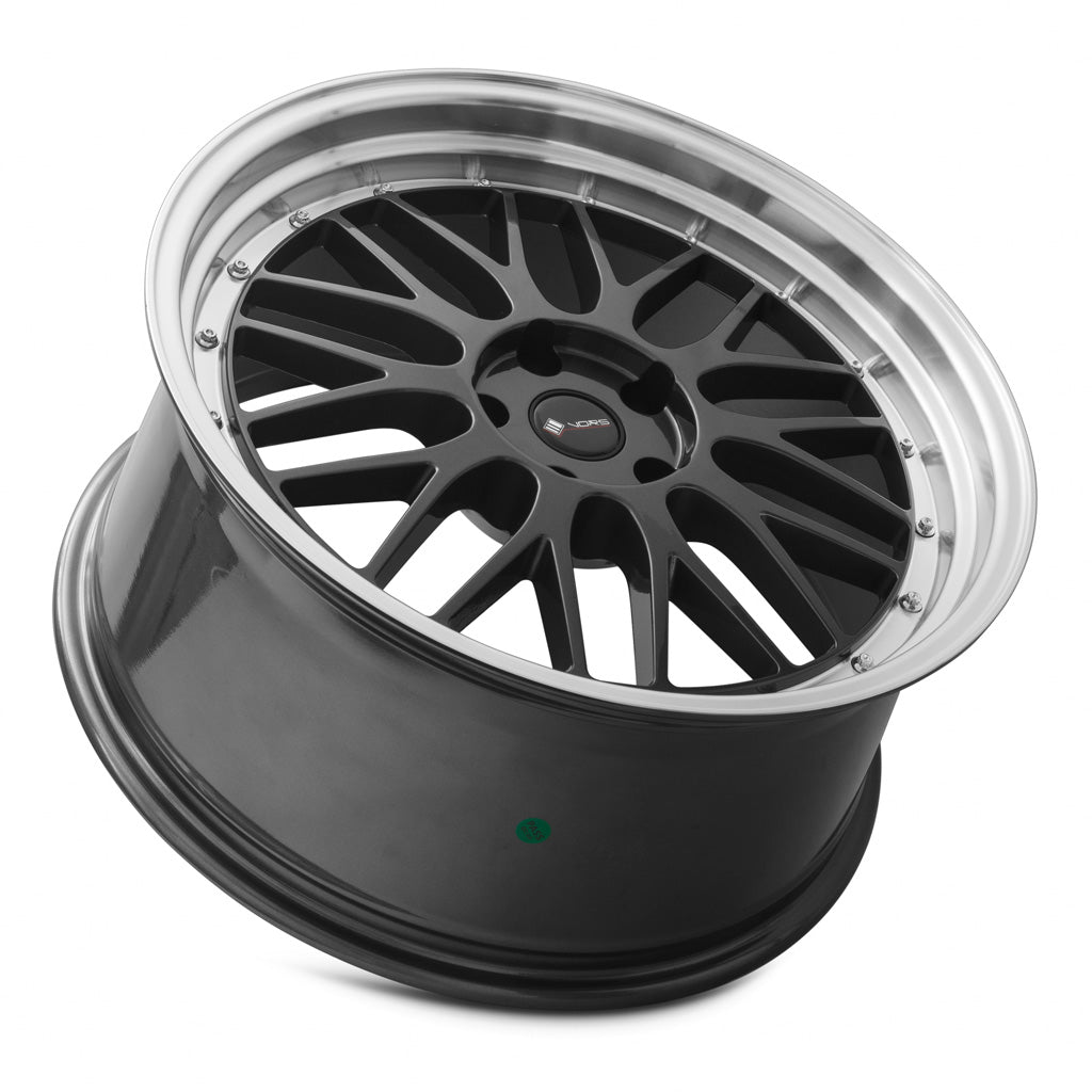 Vors VR8 Hyper Black Machined Lip 20x9.5 +35 5x115mm 73.1mm - Wheelwiz