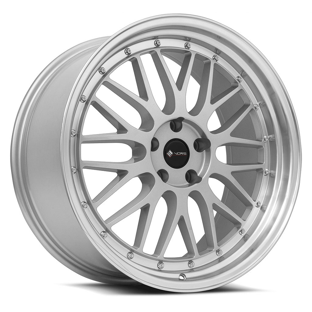 Vors VR8 Silver Machined Lip 20x9.5 +35 5x112mm 73.1mm - Wheelwiz