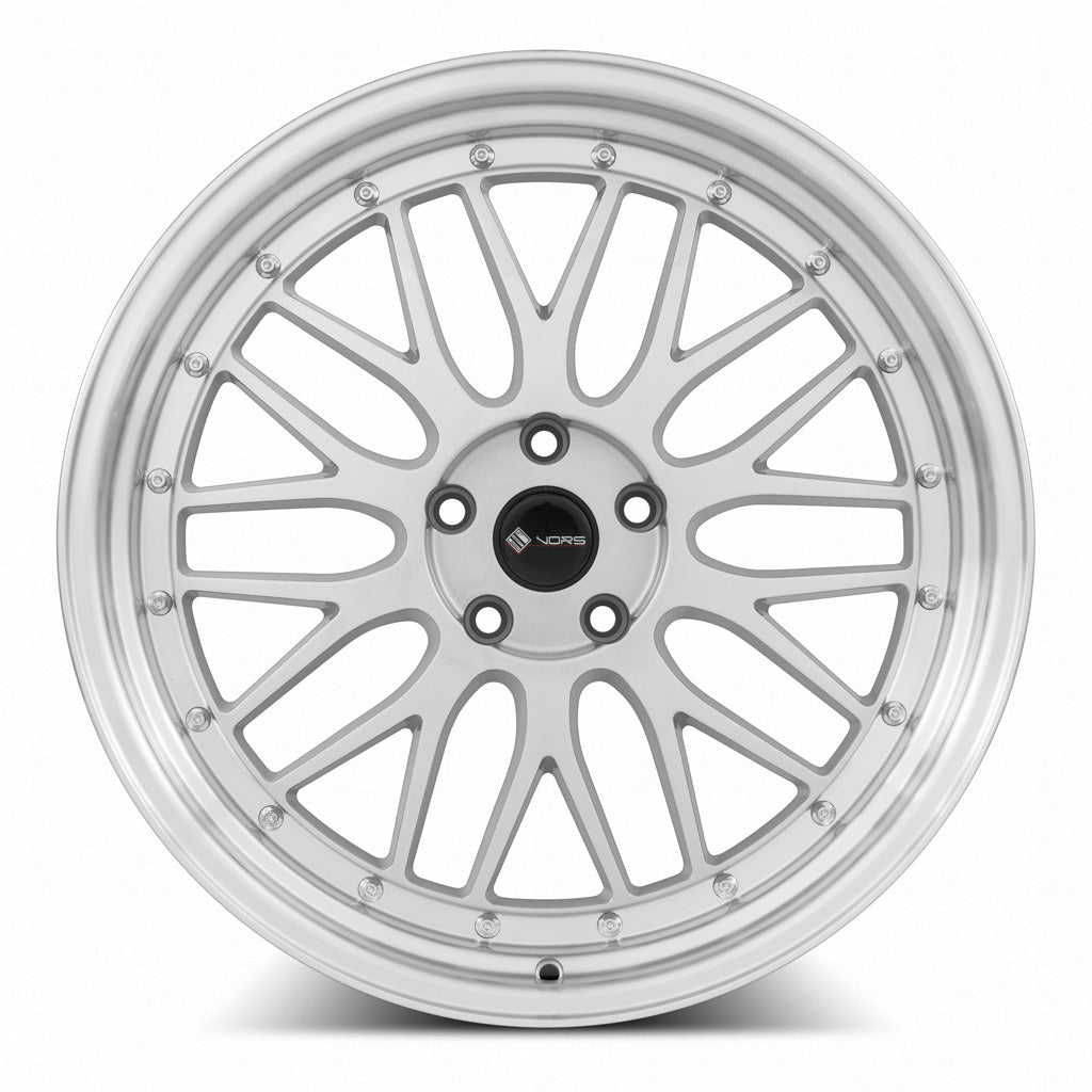 Vors VR8 Silver Machined Lip 20x9.5 +35 5x120mm 73.1mm - Wheelwiz
