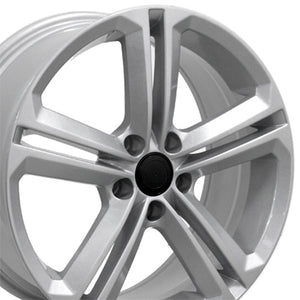 OE Wheels Replica VW18 Silver 18x8.0 +45 5x112mm 57.1mm