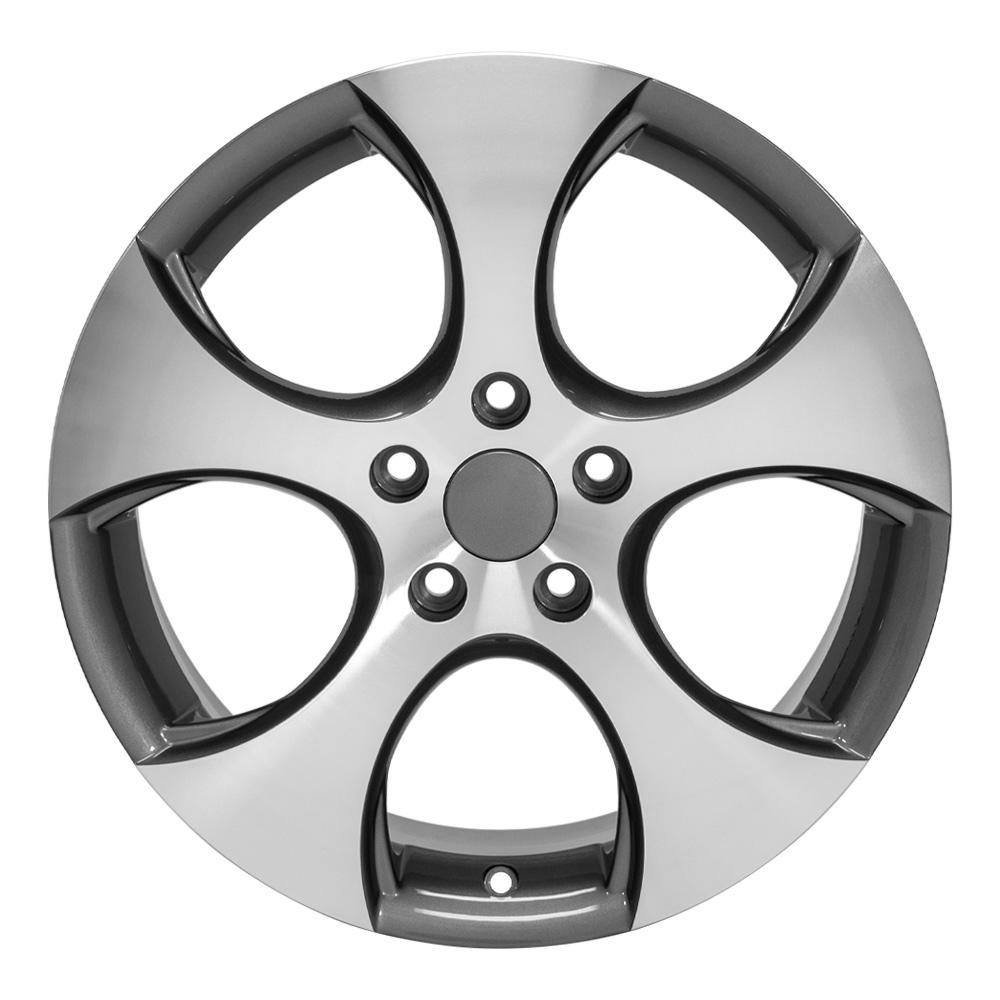OE Wheels Replica VW20 Gunmetal Machined 17x7.0 +42 5x112mm 57.1mm - Wheelwiz