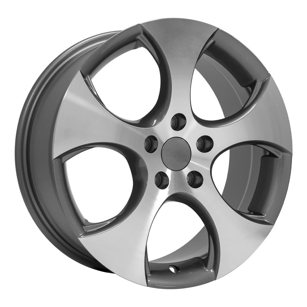OE Wheels Replica VW20 Gunmetal Machined 17x7.0 +42 5x112mm 57.1mm - Wheelwiz