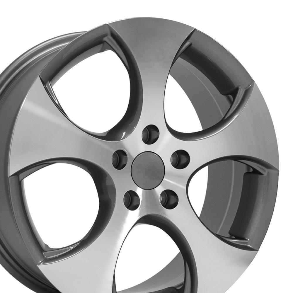 OE Wheels Replica VW20 Gunmetal Machined 17x7.0 +42 5x112mm 57.1mm - Wheelwiz