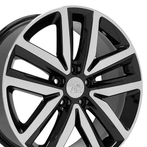 OE Wheels Replica VW27 Black Machined 18x7.5 +51 5x112mm 57.1mm