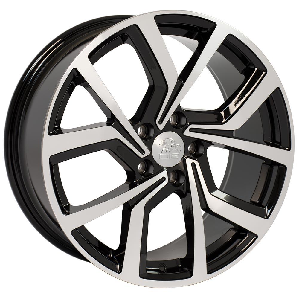OE Wheels Replica VW28 Black Machined 18x8.0 +42 5x112mm 57.1mm